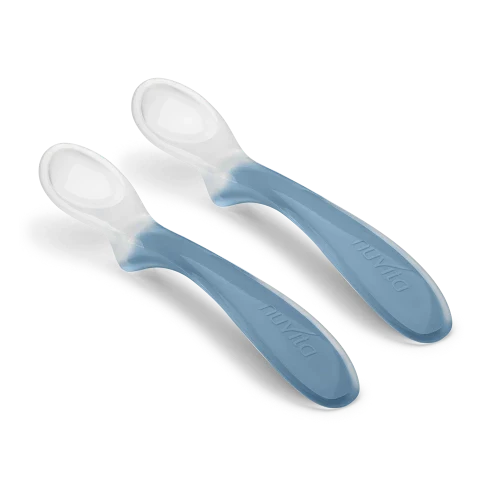 Set Posate Bimbo BabyJem 2 Pezzi (cucchiaio E Forchetta), Senza BPA, Lavabili In Lavastoviglie, Colore Blu, Per Autosvezzamento - 4