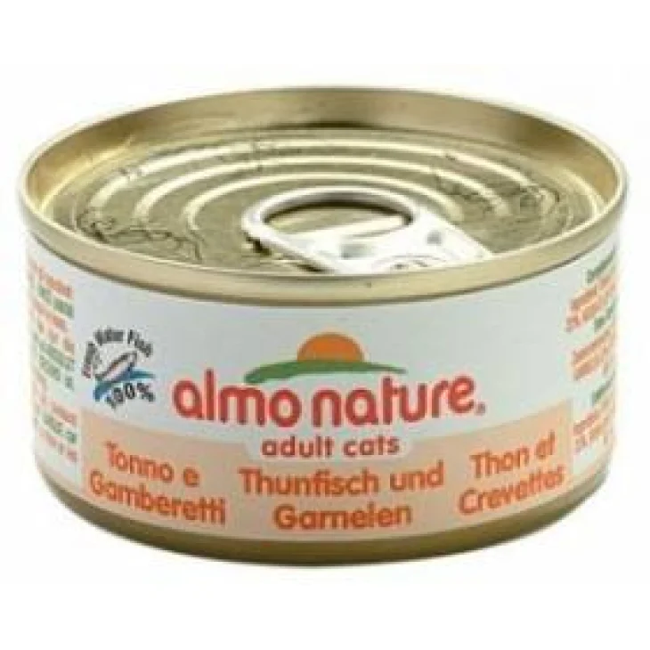 Almo Nature Tonno e Gamberetti Cibo umido per gatti adulti 70 g