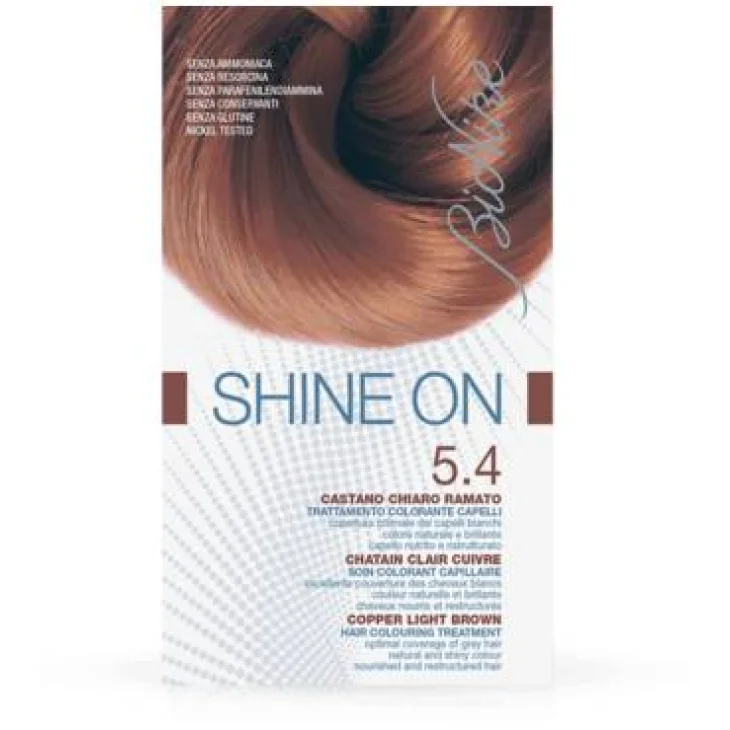 BioNike Shine On Castano Chiaro Ramato 5.4 Trattamento Colorante Tinta Capelli