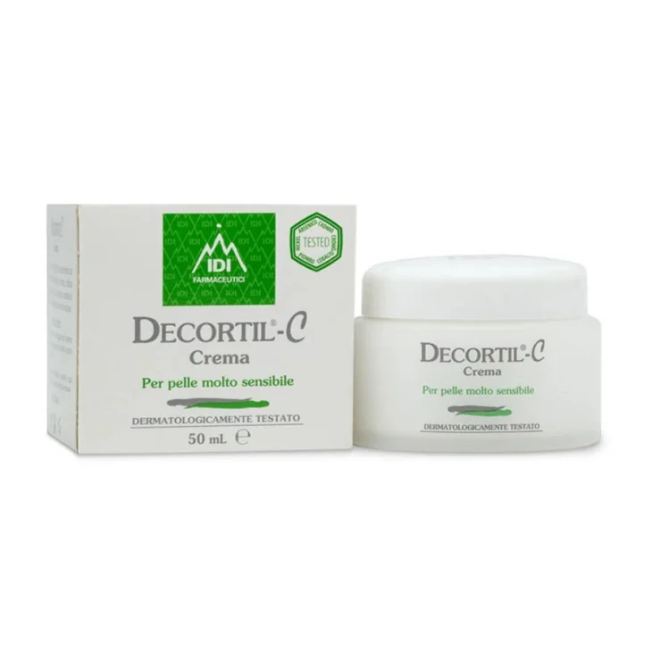 Idi Decortil-C Crema Idratante Lenitiva Pelle Sensibile Viso e Corpo 50 ml Idi Decortil-C Crema Idratante Lenitiva Pelle Sensibile Viso e Corpo 50 ml