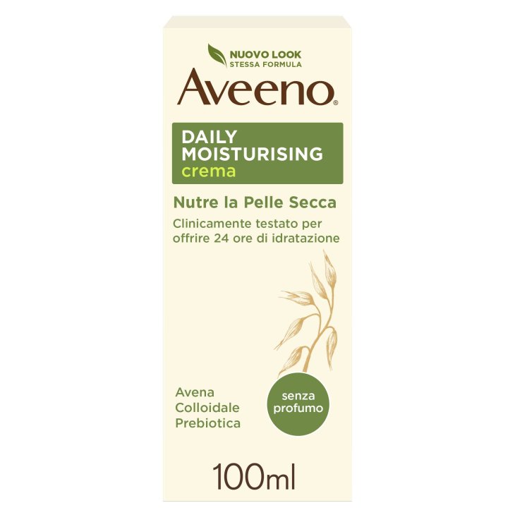 Aveeno Crema Idratante Daily Moisturising Senza Profumo Avena Colloidale Prebiotica 100 ml