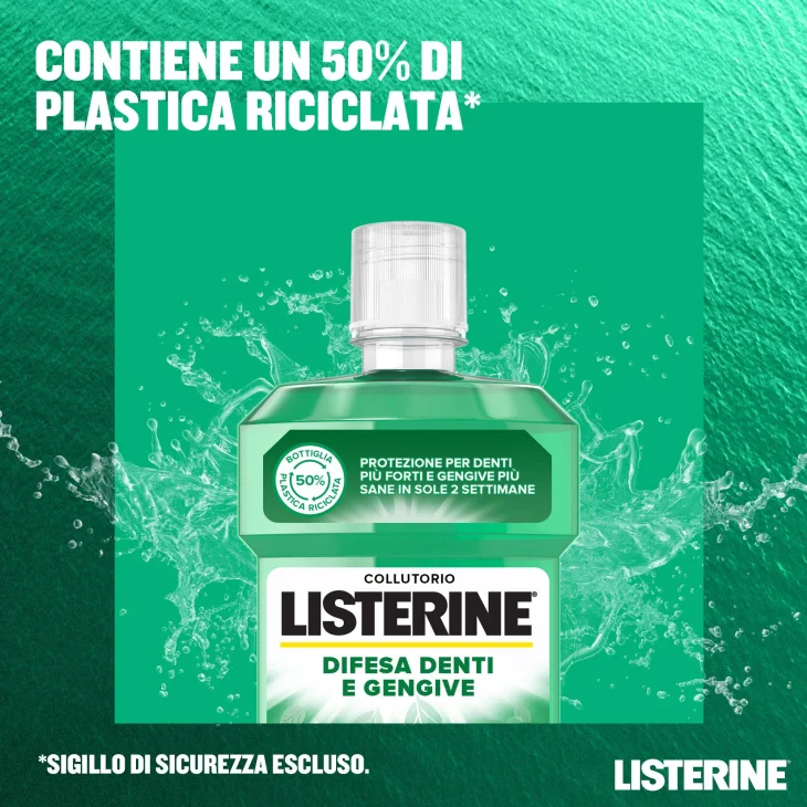 Listerine Collutorio per la Difesa di Denti e Gengive 500 ml