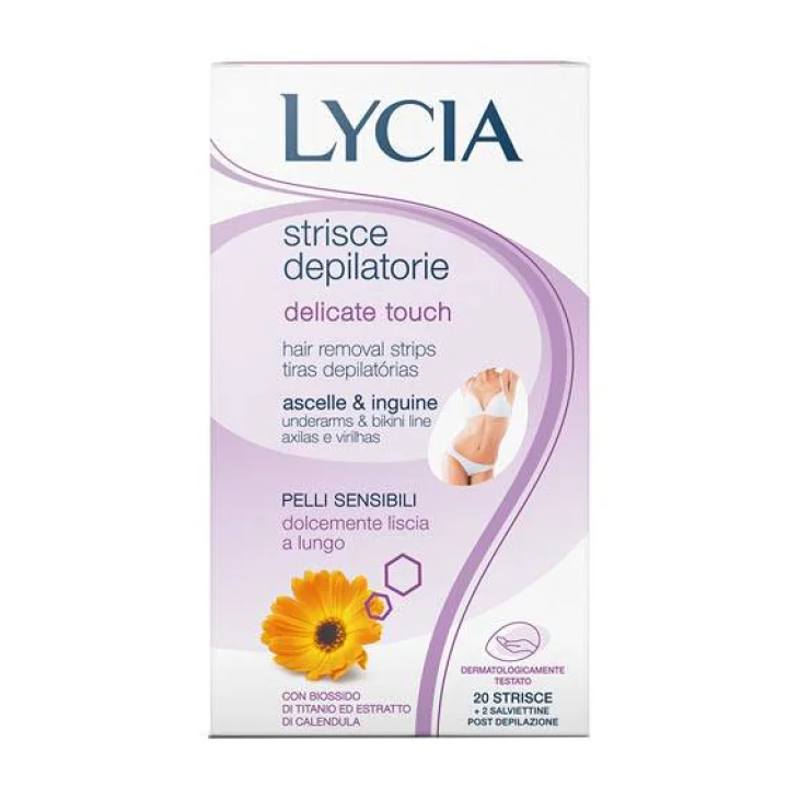 Lycia Perfect Touch Strisce depilatorie per ascelle e inguine 10 strisce
