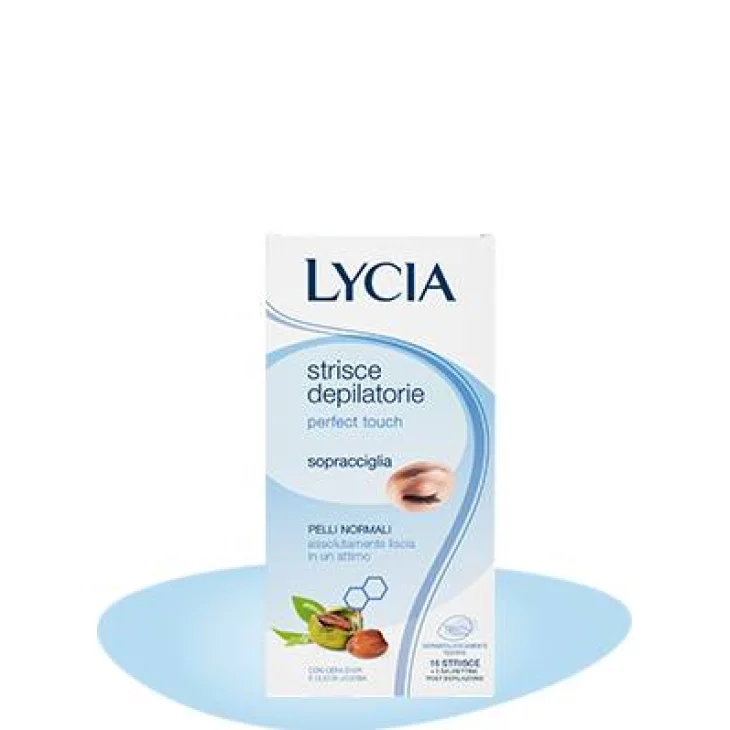 Lycia Perfect Touch Strisce depilatorie per le sopracciglia 16 pezzi
