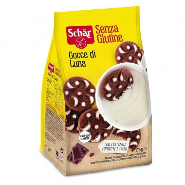 Schar Gocce di Luna Biscotti Cacao Senza Glutine 220 gr