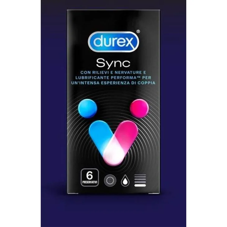 Durex Preservativi Sync 6 pezzi