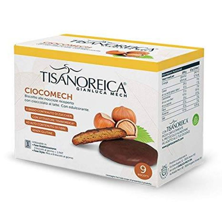 Tisanoreica Ciocomech 9 Biscotti con Cioccolato al Latte