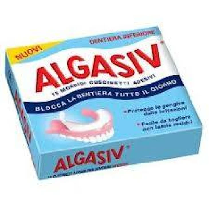 Algasiv Adesivo per Protesi Inferiore 15 pezzi