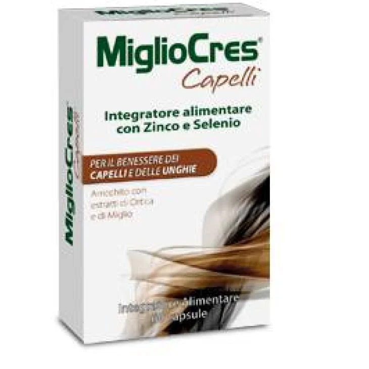 MiglioCres Integratore Capelli e Unghie 120 Capsule