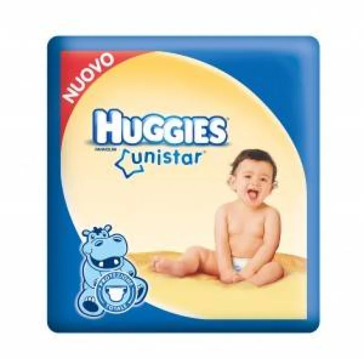Huggies Unistar Pannolini Taglia 4 (7-14 kg) 18 pannolini