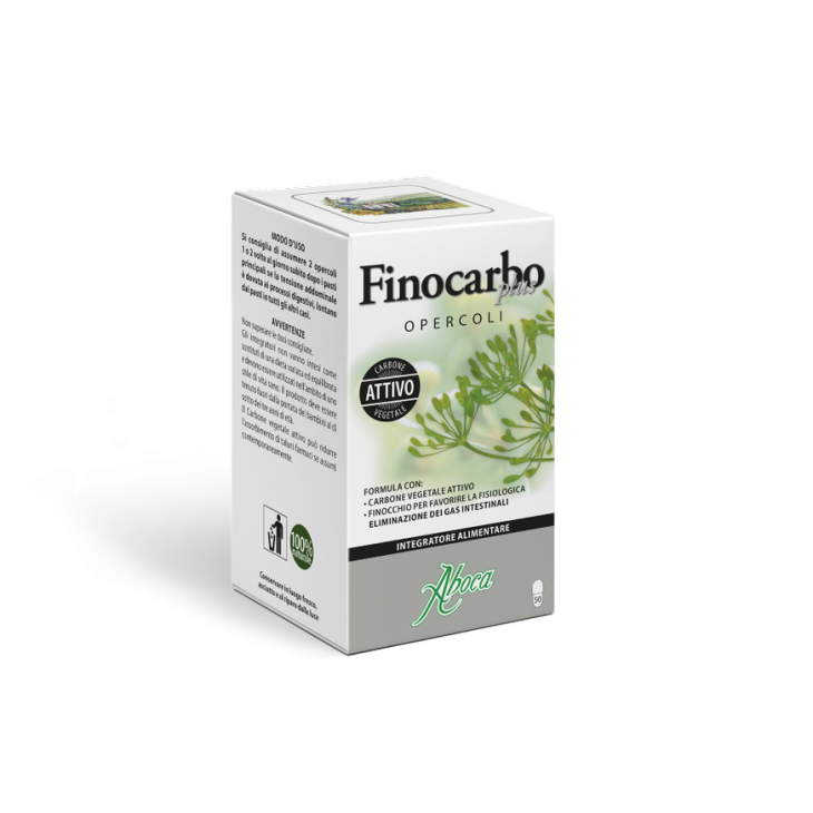 Aboca FinoCarbo Plus Opercoli contro Meteorismo Intestinale 50 Opercoli