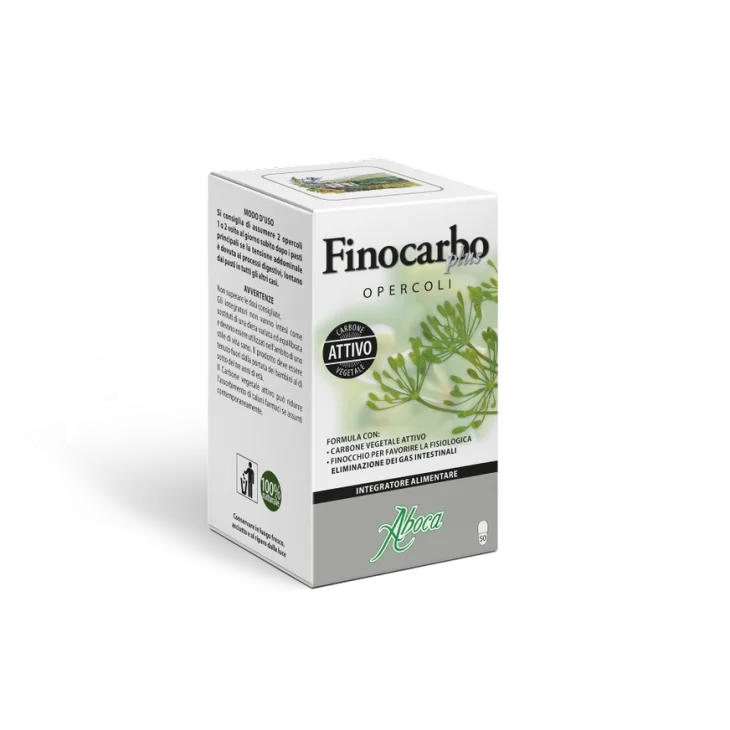 Aboca FinoCarbo Plus Opercoli contro Meteorismo Intestinale 50 Opercoli