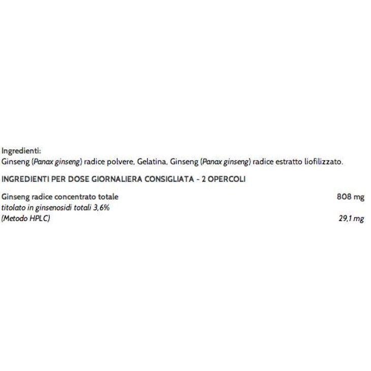 Aboca Ginseng Concentrato Totale Tonico 50 Opercoli