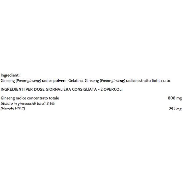 Aboca Ginseng Concentrato Totale Tonico 50 Opercoli