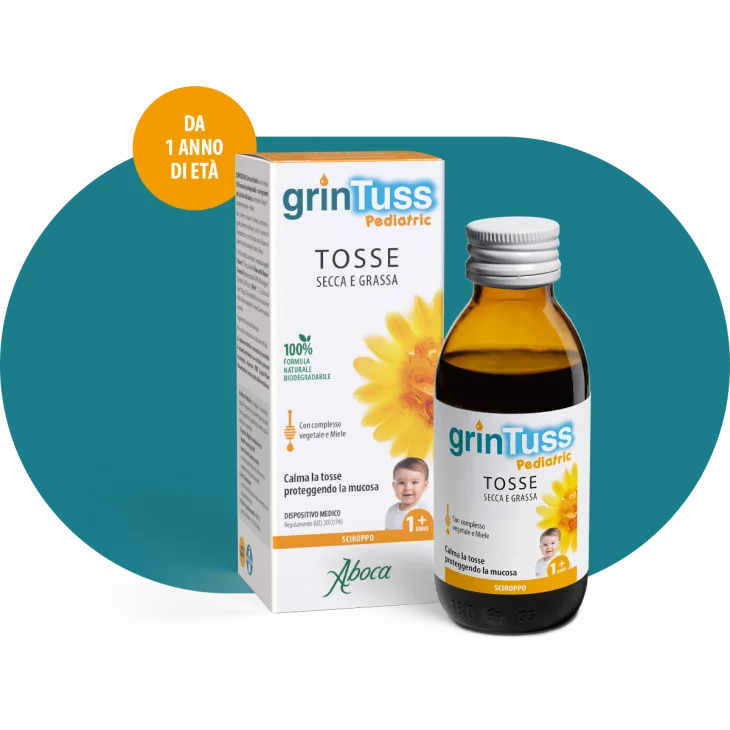 Aboca Grintuss Pediatric Sciroppo Tosse Bambini 180 g