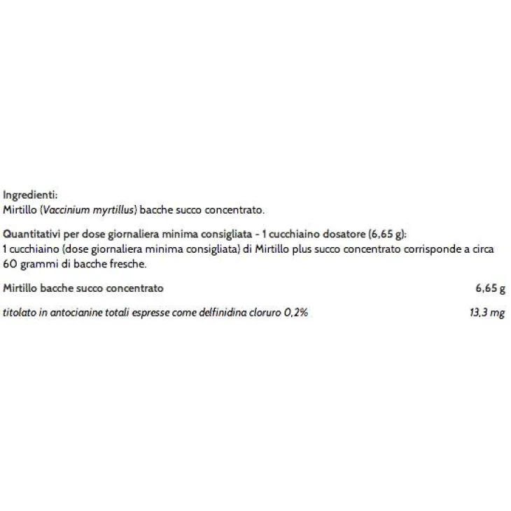 Aboca Mirtillo Plus Succo Concentrato per Microcircolo e Vista
