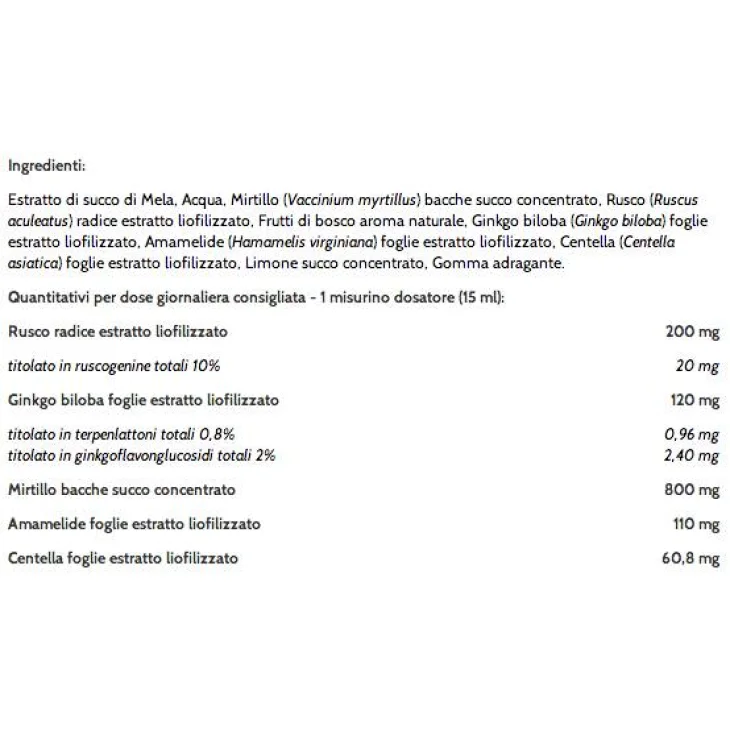 Aboca Ruscoven Plus Concentrato Fluido Integratore per il Microcircolo Gambe