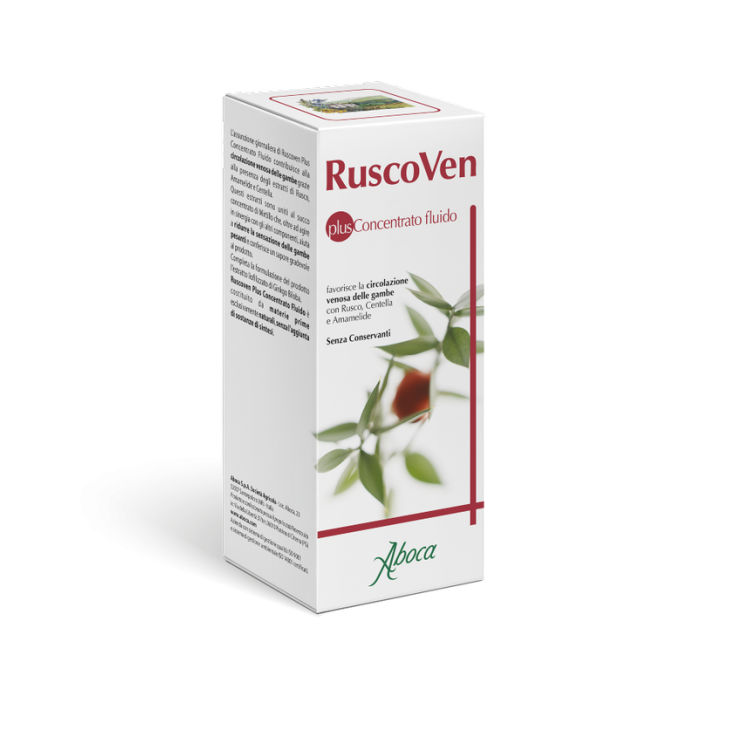 Aboca Ruscoven Plus Concentrato Fluido Integratore per il Microcircolo Gambe