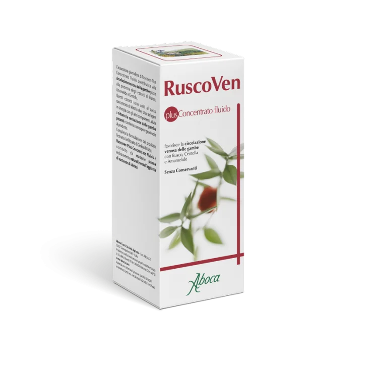 Aboca Ruscoven Plus Concentrato Fluido Integratore per il Microcircolo Gambe
