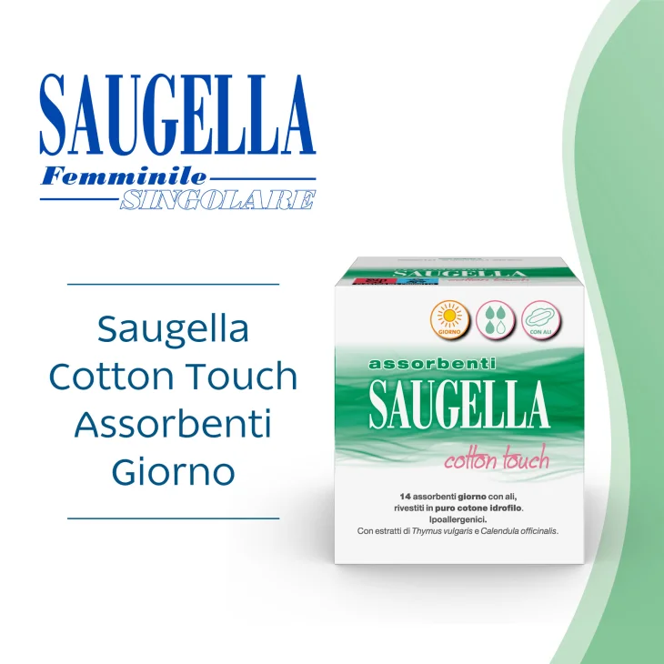 Saugella Cotton Touch Assorbenti Giorno 14 assorbenti