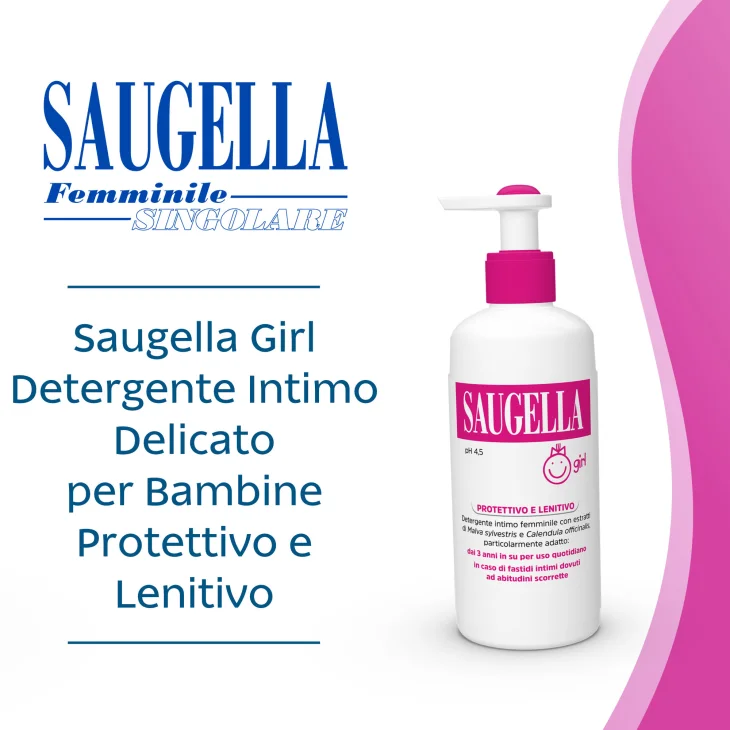 Saugella Girl Detergente Intimo PH Neutro 200 ml