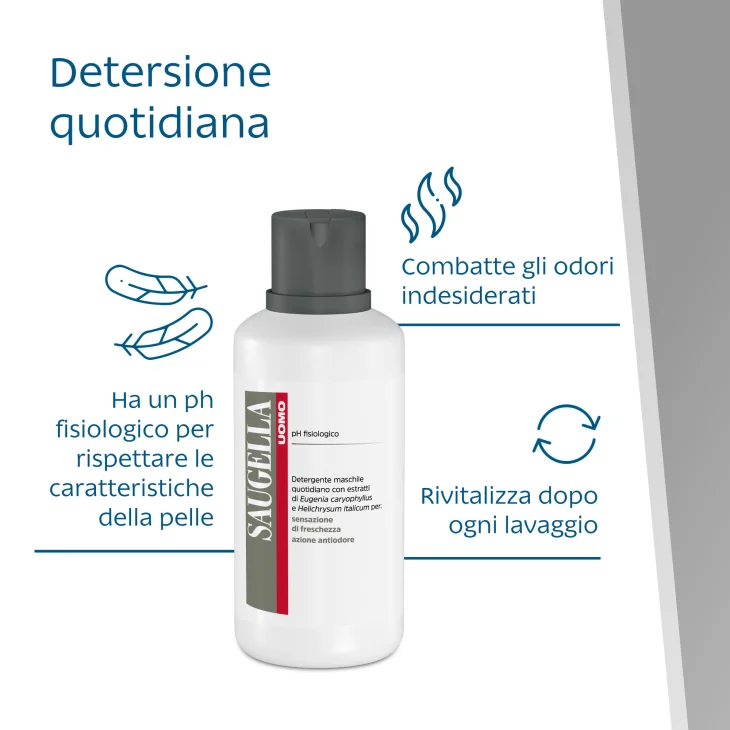 Saugella Detergente Intimo Uomo 500 ml