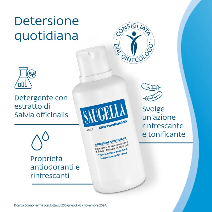 Saugella Dermoliquido Detergente Intimo 500 ml