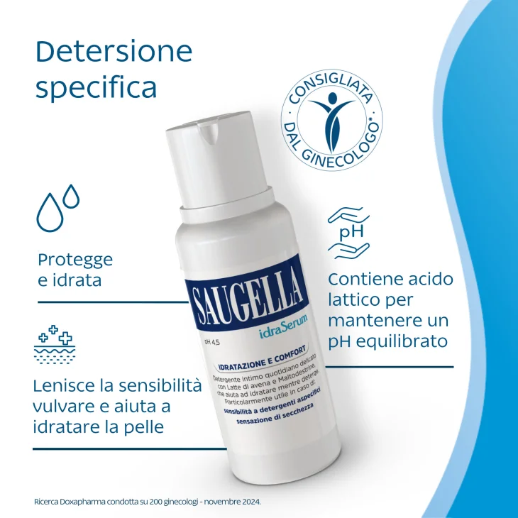 Saugella Detergente Intimo Idraserum 200 ml