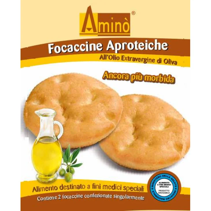 Aminò Focaccine all'Olio d'Oliva Pane Aproteico