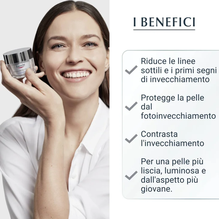 Eucerin Hyaluron Filler Trattamento Giorno Antirughe Pelli Secche