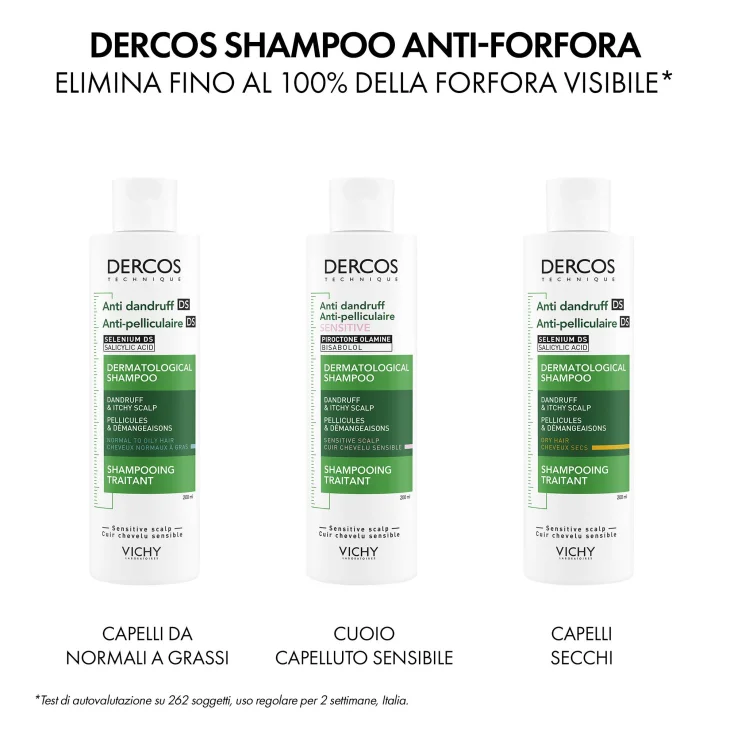 Vichy Dercos Technique Shampoo Antiforfora Sensitive 200 ml