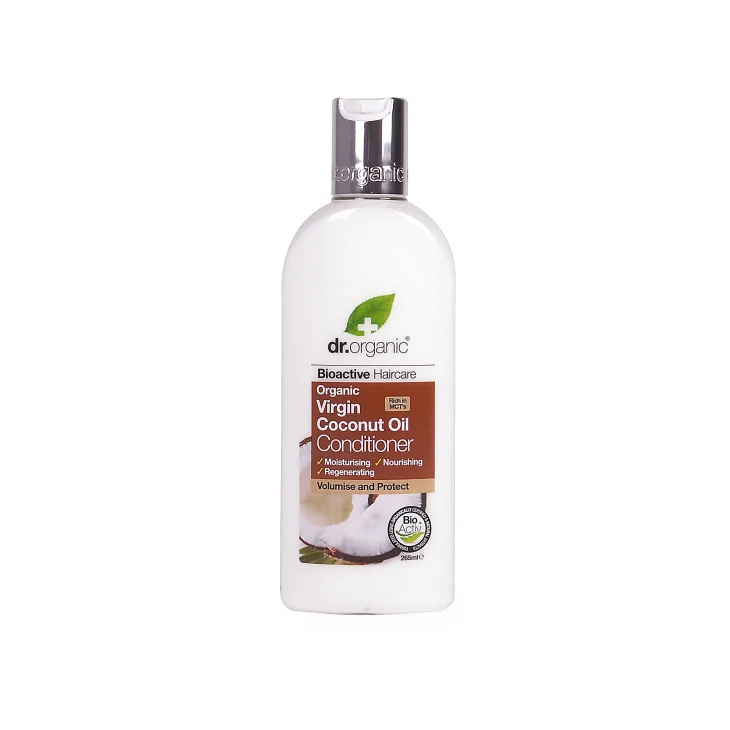 Dr Organic Virgin Coconut Oil Conditioner Balsamo per Capelli all'Olio di Cocco 265 ml