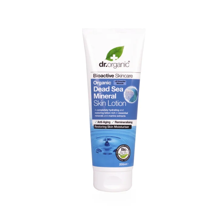 Dr Organic Dead Sea Mineral Skin Lotion Lozione Corpo ai Sali del Mar Morto 200 ml