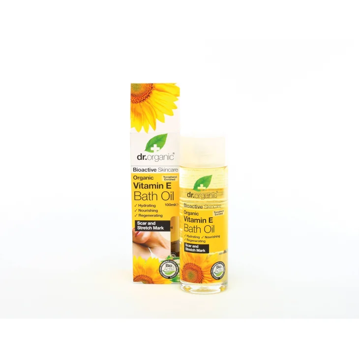Dr Organic Vitamin E Bath Oil Olio da Bagno 100 ml