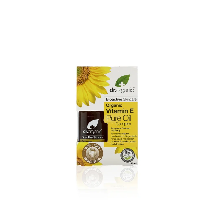 Dr Organic Vitamin E Pure Oil Olio corpo contro radicali liberi 50 ml