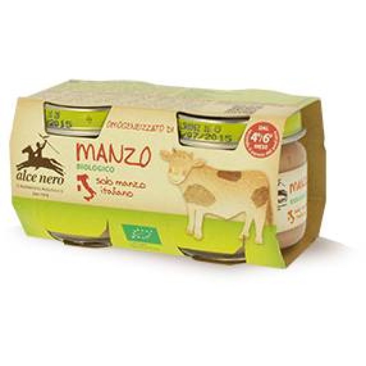 Alce Nero Omogeneizzato Biologico di Manzo 2 x 80 g