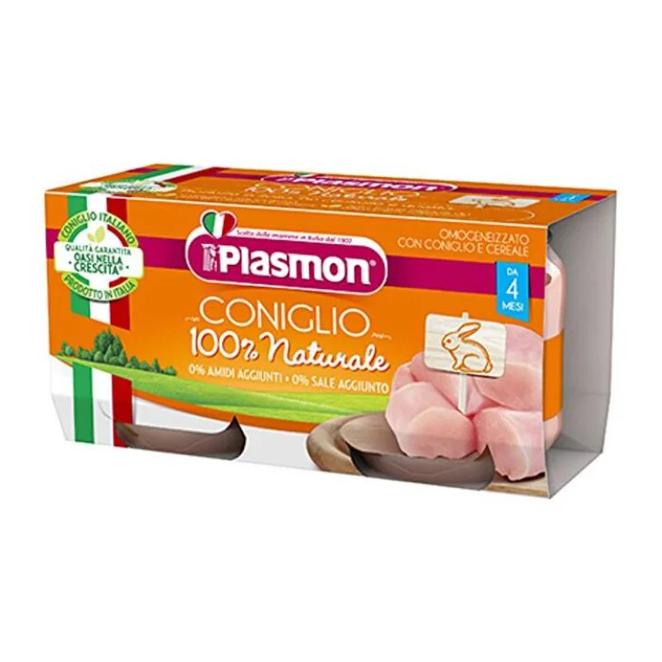 Plasmon Omogeneizzato al Coniglio 2x80 grammi
