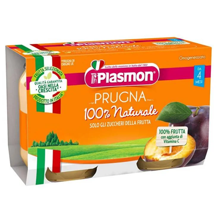 Plasmon Sapori di Natura Omogeneizzato Prugna 4 x 100 g