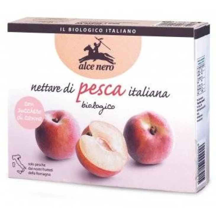 Alce Nero Nettare di Pesca Biologico in Brick 3 x 200 ml