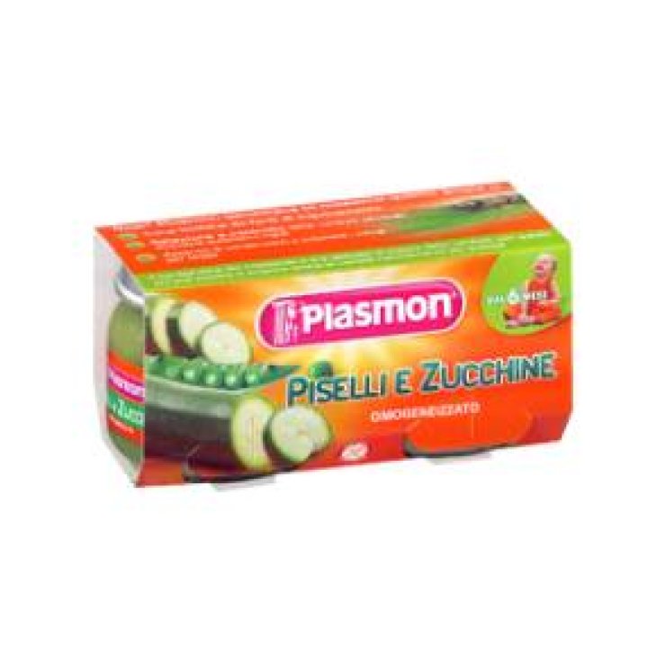 Plasmon Omogeneizzato Piselli e Zucchine 2 x 80 g