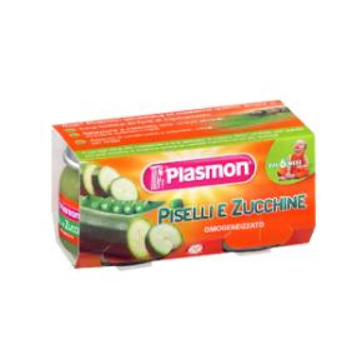 Plasmon Omogeneizzato Piselli e Zucchine 2 x 80 g