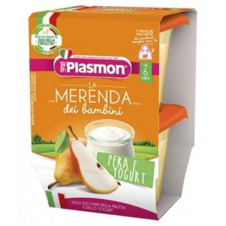 Plasmon Sapori di Natura Merenda Pera e Yogurt 2 x 120 g