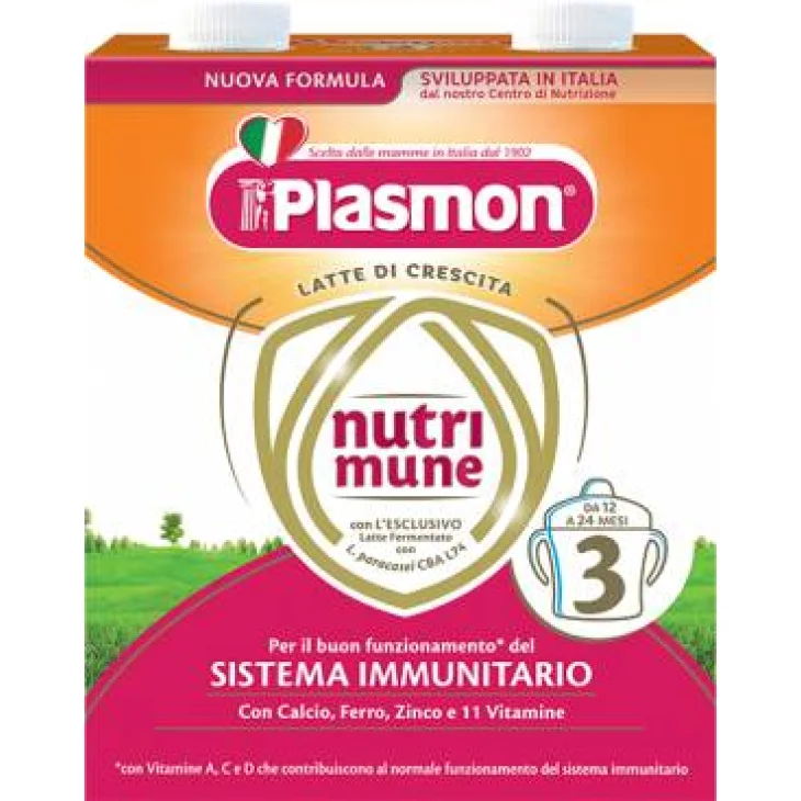Plasmon Nutri Mune 3 Latte Crescita Liquido 500 ml