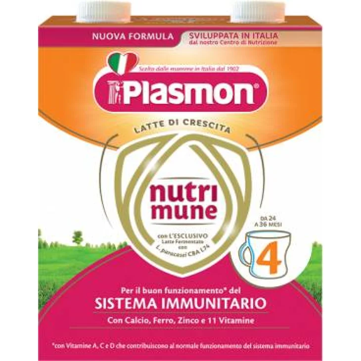 Plasmon Nutri Mune 4 Latte Crescita Liquido 2 x 500 ml