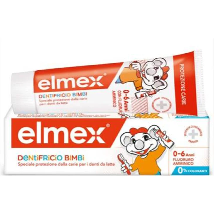 Elmex Dentifricio Bimbi, Bambini, Protezione Carie 0-6 anni  50 ml