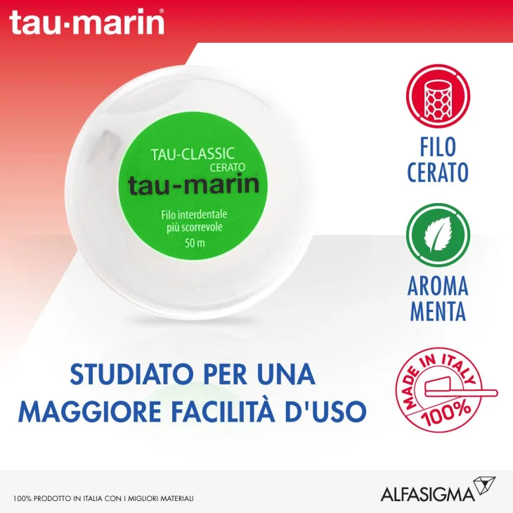 Tau-Marin Filo Interdentale Cerato 50 metri