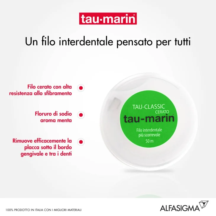 Tau-Marin Filo Interdentale Cerato 50 metri