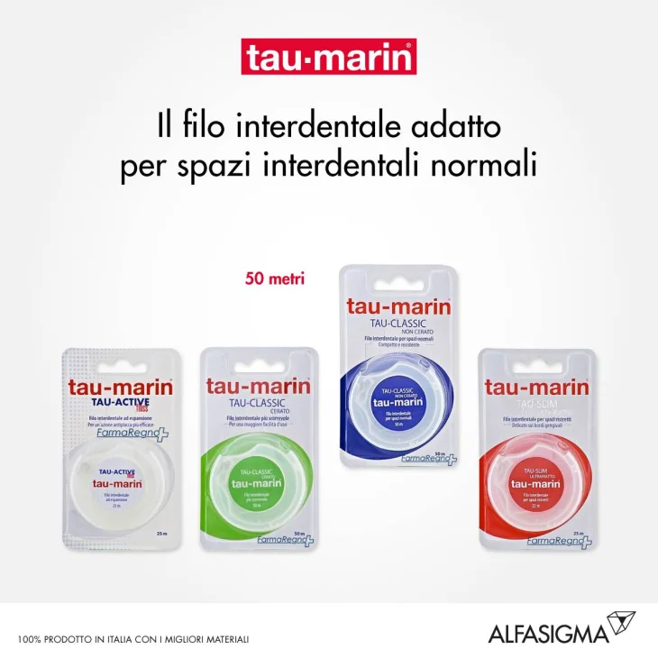 Tau-Marin Filo interdentale non cerato 50 metri
