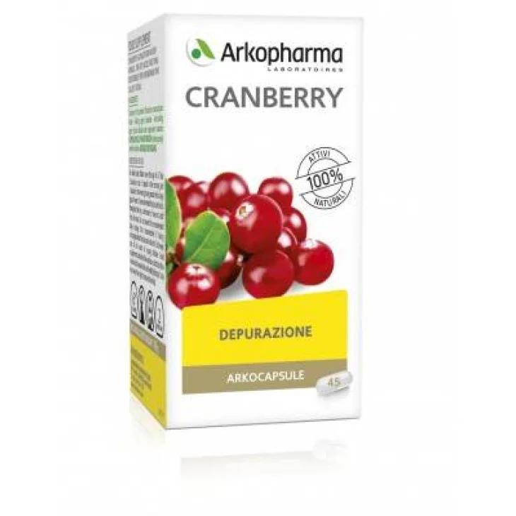 Arkopharma Arkocapsule Cranberry Integratore per il benessere delle vie urinarie 45 compresse
