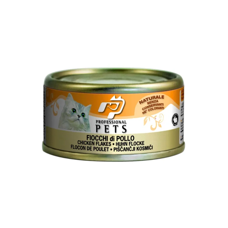Professional Pets Fiocchi di Pollo Cibo Umido per Gatti